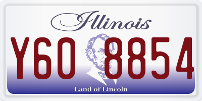 IL license plate Y608854