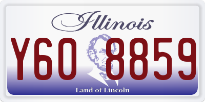 IL license plate Y608859
