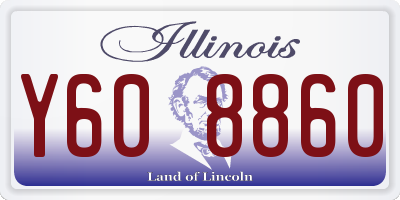 IL license plate Y608860