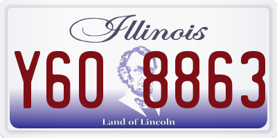 IL license plate Y608863
