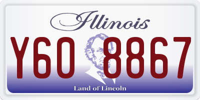 IL license plate Y608867