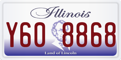 IL license plate Y608868