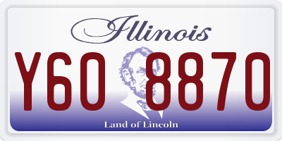 IL license plate Y608870