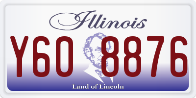 IL license plate Y608876
