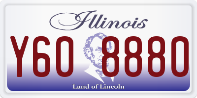 IL license plate Y608880