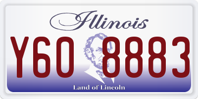 IL license plate Y608883