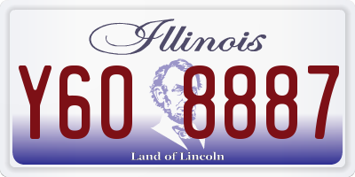 IL license plate Y608887