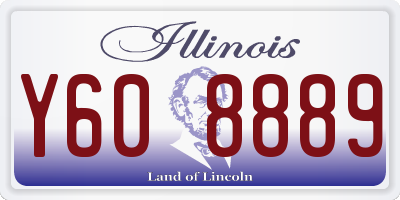 IL license plate Y608889