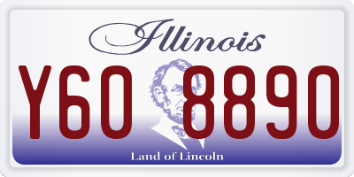 IL license plate Y608890