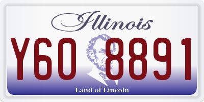 IL license plate Y608891