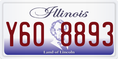 IL license plate Y608893