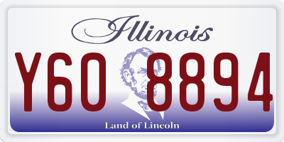 IL license plate Y608894