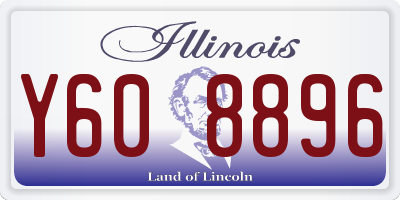 IL license plate Y608896