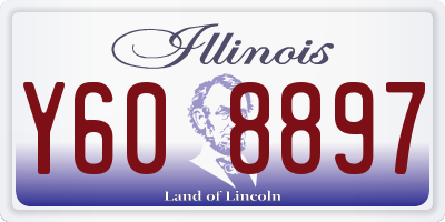 IL license plate Y608897