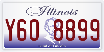 IL license plate Y608899