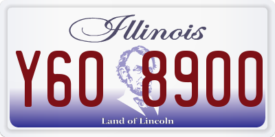 IL license plate Y608900