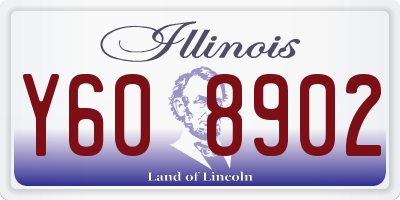 IL license plate Y608902