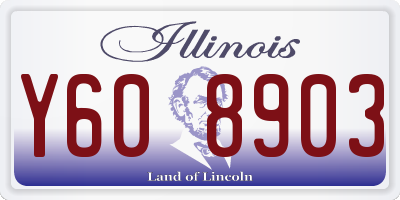 IL license plate Y608903