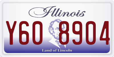 IL license plate Y608904