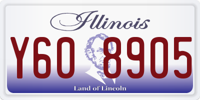 IL license plate Y608905