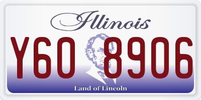 IL license plate Y608906