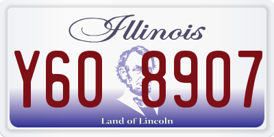 IL license plate Y608907