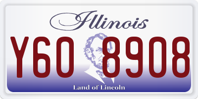 IL license plate Y608908