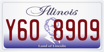 IL license plate Y608909