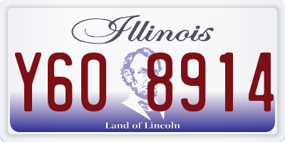 IL license plate Y608914