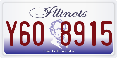 IL license plate Y608915