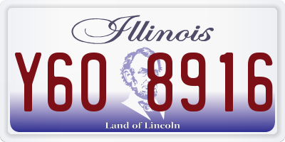 IL license plate Y608916