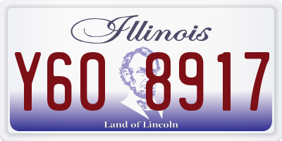 IL license plate Y608917