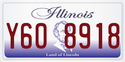 IL license plate Y608918