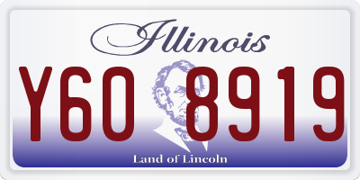 IL license plate Y608919