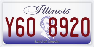 IL license plate Y608920