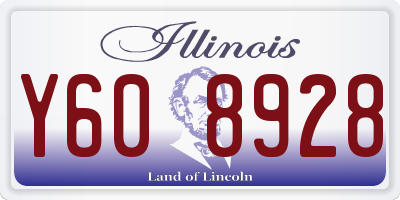 IL license plate Y608928