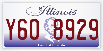 IL license plate Y608929