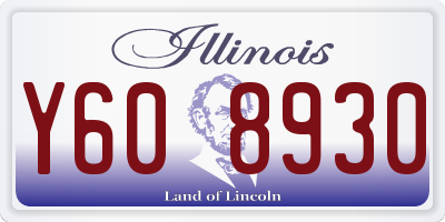 IL license plate Y608930