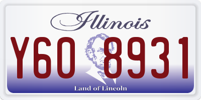 IL license plate Y608931