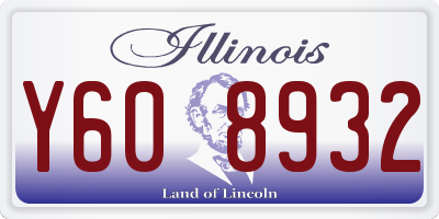 IL license plate Y608932