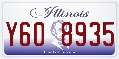 IL license plate Y608935