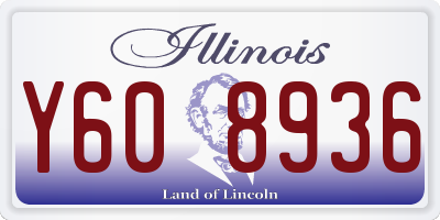 IL license plate Y608936