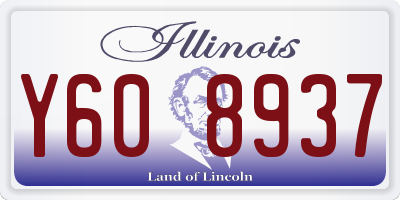 IL license plate Y608937
