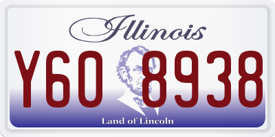 IL license plate Y608938