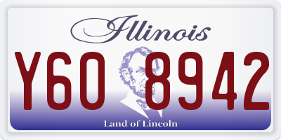 IL license plate Y608942