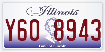 IL license plate Y608943