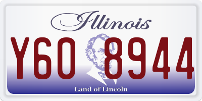 IL license plate Y608944