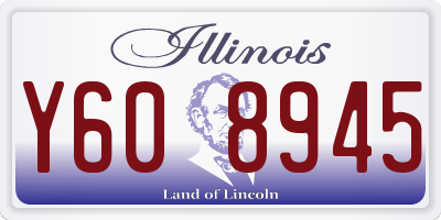IL license plate Y608945