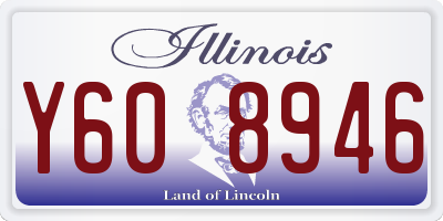 IL license plate Y608946