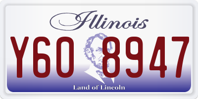 IL license plate Y608947